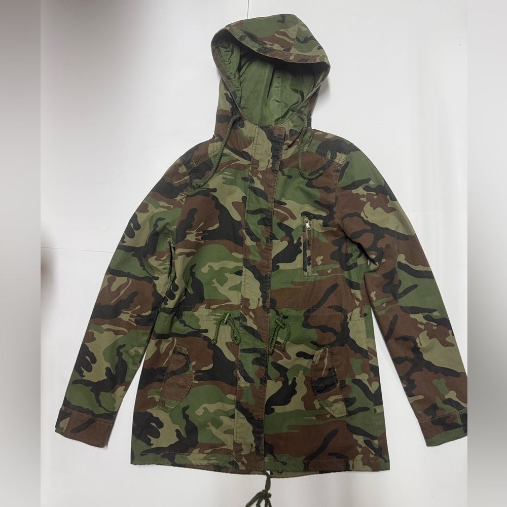 Ambiance Green and Brown Camouflage Jacket